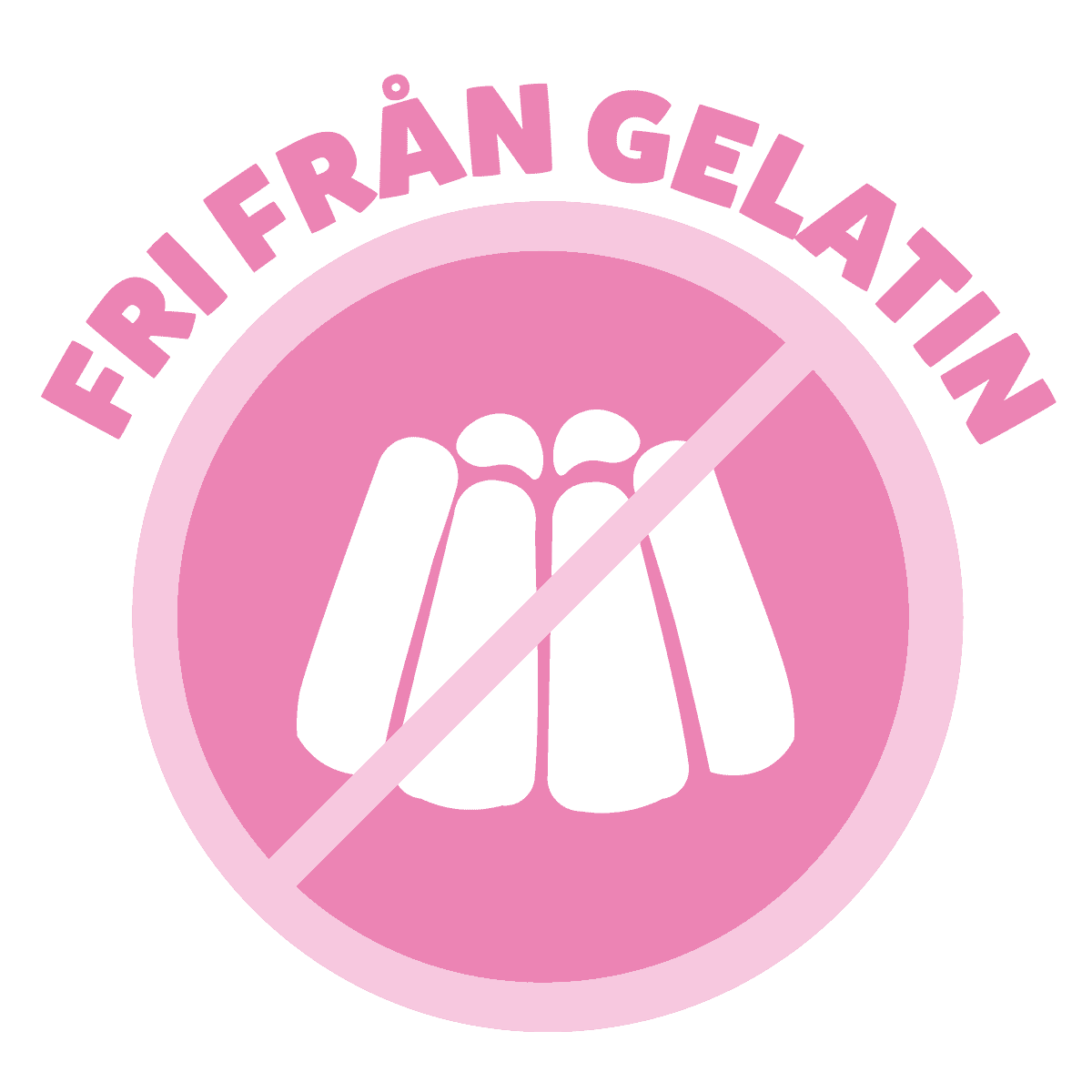 Fri från gelatin